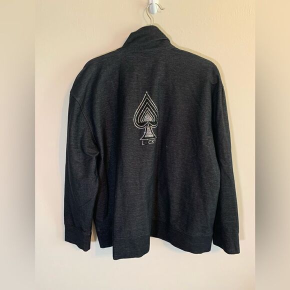 Toppy Black Rhinestone “Lucky” jacket size 2x - Picture 3 of 7